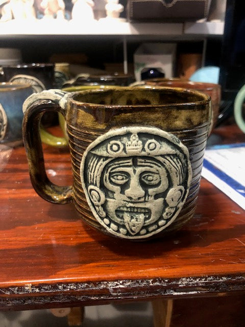 Brown Artisan Aztec Mug