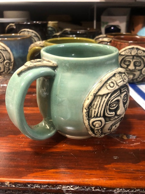 Green Artisan Aztec Mug